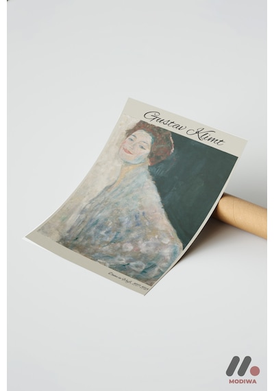 Gustav Klimt Portre, Çerçevesiz Yüksek Kalite Duvar Afişi - Sanatsever Hediyesi