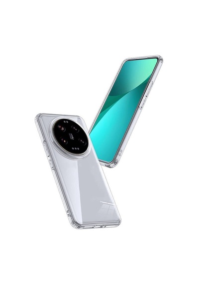 Vendas Xiaomi Mi 14 Ultra Kılıf Zore Volks Kapak + Polymer Nano Ekran Koruyucu Şeffaf