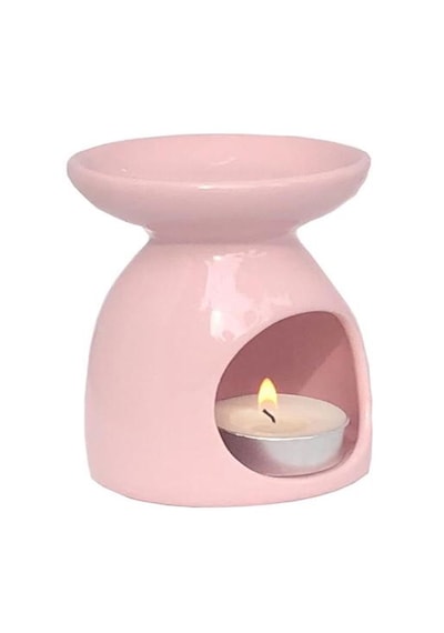 Seramik Pembe Konik Buhurdanlık Tütsülük