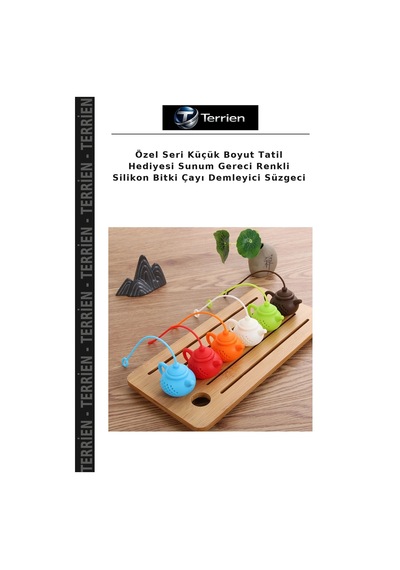 Özel Seri Küçük Boyut Tatil Hediyesi Sunum Gereci Renkli Silikon Bitki Çayı Demleyici Süzgeci Diğer