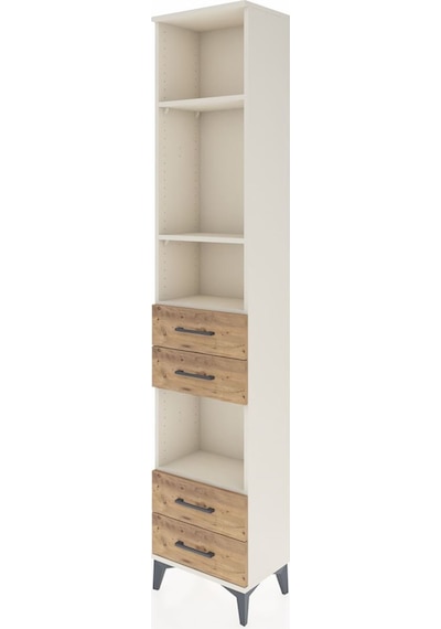 Arges Dolap 4 Raflı 4 Çekmeceli 44x30x221 Aytaşı-çam Aytaşı