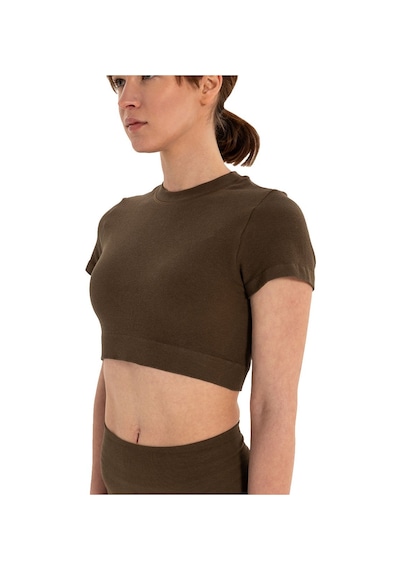 Inguz Seamless Pamuk T-shirt Kahverengi