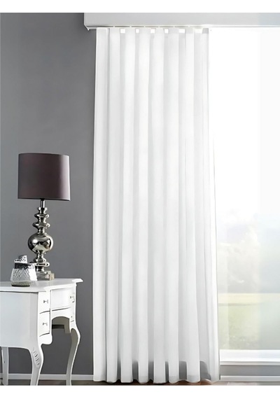 Özgün Perde 2687 Saten Güneşlik Perde Beyaz Beyaz 200 X 200 Çok Renkli