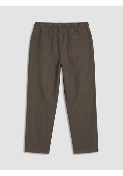 Lcw Vision Kahverengi Regular Fit Erkek Keten Görünümlü Pantolon