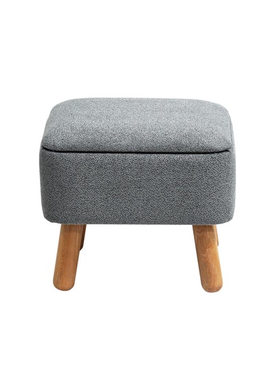 Orso Bohem Sandıklı Puf, Gri