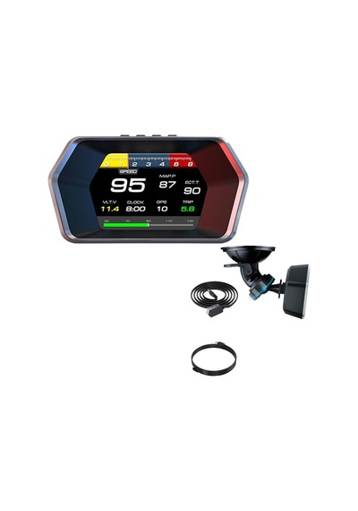 Obd + Obd 2 + Gps Çift Modlu Araç Hud Lcd Ekranlı Akıllı Gösterge Ve Arıza Tespit Cihazı Oto Kokusu