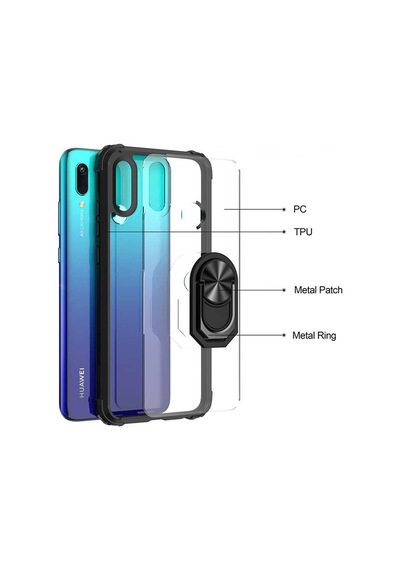 Huawei Y6 2019 Kılıf Zore Mola Kapak Kırmızı