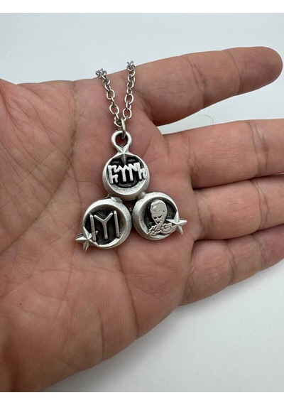 İyi Kayı Boyu Türk Ve Atatürk Simgeli 3 Lü Kolye Özel Tasarım Unisex Anlamlı Kolye Set Çok renkli