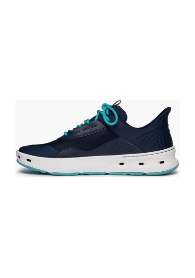 Strike Bluefin Lace Sneaker - Navy Lthr&textile W/blue