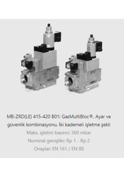 Dungs Mb-Zrdle 415 B01 S50 Doğalgaz Multiblok