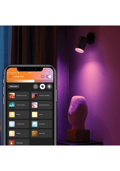 Philips Hue Fugato Single Spot Lamba, Akıllı Led Ampul Ile, Siyah Diğer