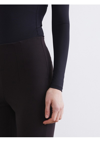 Lcw Modest Kahverengi Dar Fit İspanyol Paça Kadın Pileli Pantolon
