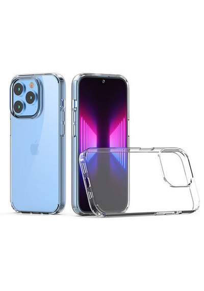 Apple Uyumlu iPhone 14 Pro Kılıf Şeffaf Tam Koruma Sağlayan Premium Tpu Silikon Kapak Ryc/coss Şeffaf