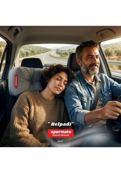 Sırt Ve Bel Destek Yastığı Sandalye Koltuk Destek Minderi Gri Genel