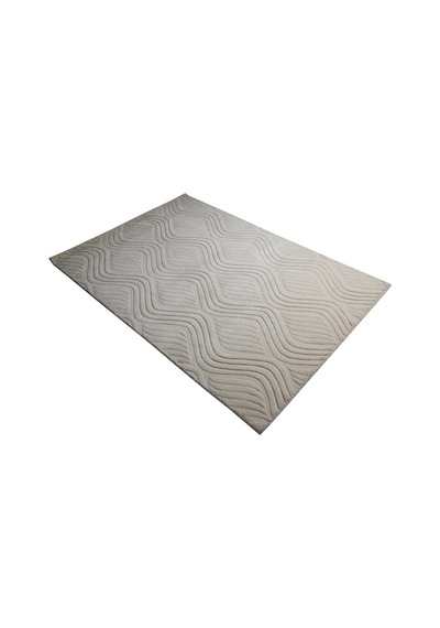 Çam Halı Emboss Jr 10 White Modern Desen Yeni Zellanda Yünü Ve Vi 130X190 Beyaz
