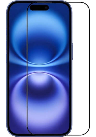 Apple Uyumlu   iPhone 16 Ekran Koruyucu 9d Tam Kaplayan Kavisli