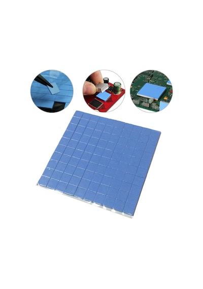 1.0Mm x 100 x 100Mm Chipset Soğutucu Termal Pad Ped 10 x 10Mm Kesilmiş