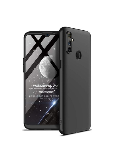 Microsonic Realme C3 Kılıf Double Dip 360 Protective