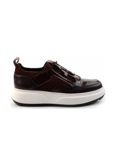 Bambi Kahve Kahve Leather Erkek Sneaker E01194010203 Kahve