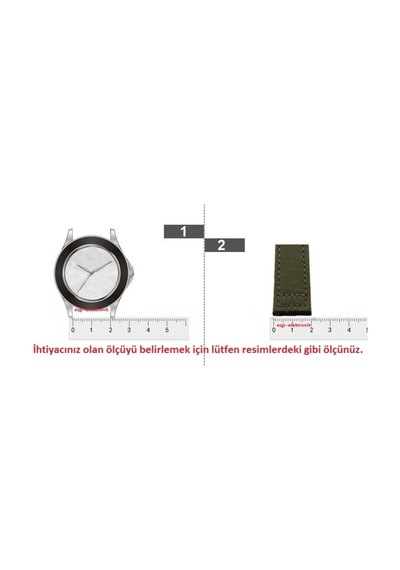 Bizon Deri Saat Kayışı 22Mm Spor Kahverengi Klipsli Saat Kordonu 305768095