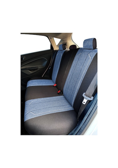 Minderland Axiom Comfort Serisi Oto Koltuk Kılıfı, Keten-deri / Mavi, Tofaş Doğan İle Uyumlu