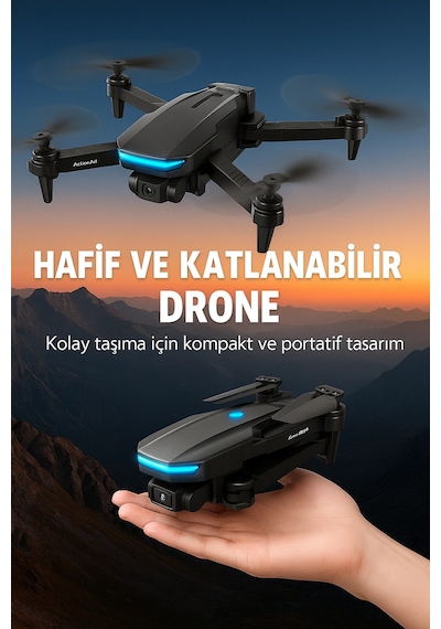 Znv Zenvia Mey İthalat 2.4g 4ch Katlanabilir Drone 100 Metre Uçuş Mesafeli Znv2025 Cmn