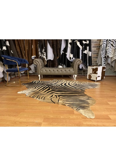 Hakiki Deri Dana Postu Kahve Zebra Baskılı 195 X 220 Cm - 2261101000012