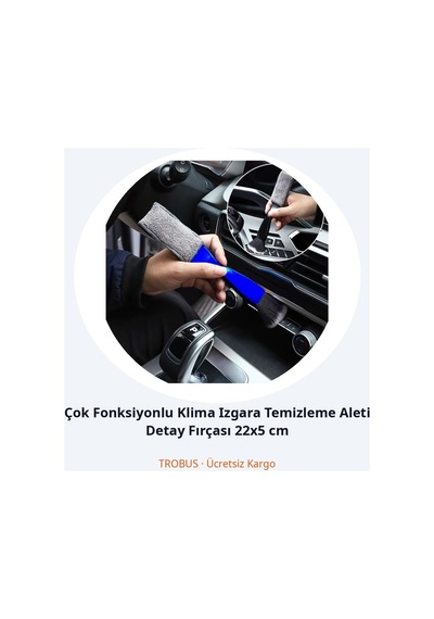 Trobus Çok Fonksiyonlu Klima Izgara Temizleme Aleti Detay Fırçası 22x5 Cm