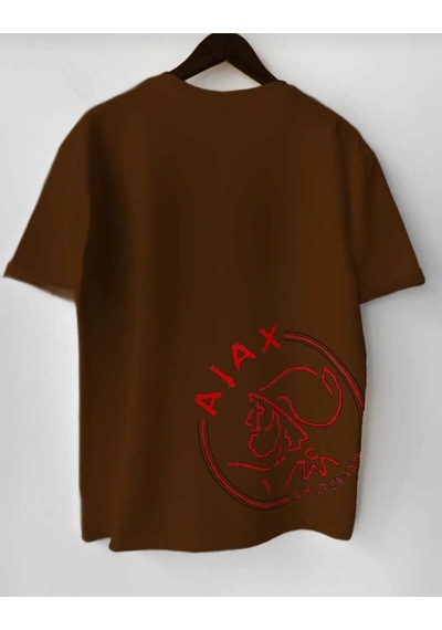 Noıssey Kahverengi Ajax Baskılı Oversize Unisex