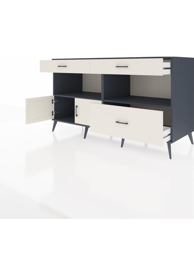 Kronos Konsol 2 Raflı 3 Çekmeceli 2 Kapaklı 176x59x99 Antrasit-ay Antrasit-aytaşı Kronos Konsol 2 Raflı 3 Çekmeceli 2 Kapaklı 176x59x99 Antrasit-ay Antrasit-aytaşı