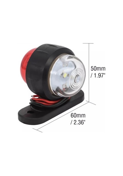 Ahmet Otomotiv 8 Adet Mini Takoz Köşe Aydınlatma Led Lamba Küçük 12v-24v