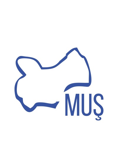 Muş Harita Araba Sticker 17x17 Cm Mavi