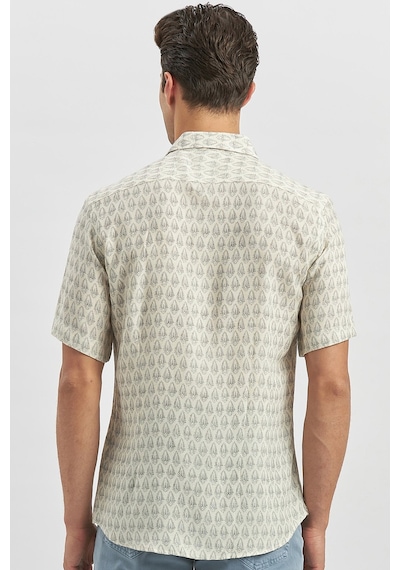 İmza Koyu Lacivert Kısa Kollu Baskılı Düğmeli Yaka Keten Casual Slim Fit Dar Kesim Gömlek 1004240241 Koyu Lacivert İmza Koyu Lacivert Kısa Kollu Baskılı Düğmeli Yaka Keten Casual Slim Fit Dar Kesim Gömlek 1004240241 Koyu Lacivert