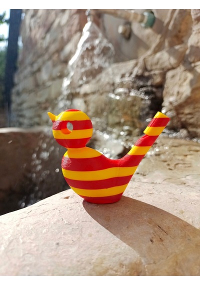 Sarı Kırmızı Sulu Düdük - 3d Kuş Sesi Su Oyunu Kırmızı