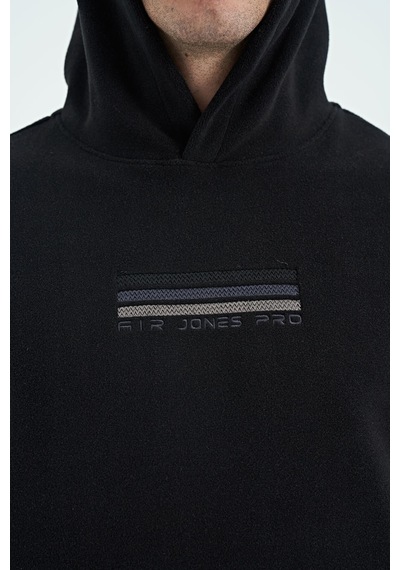 Air Jones Tommy Life Hern Siyah Erkek Polar Sweatshirt - 88301 Siyah