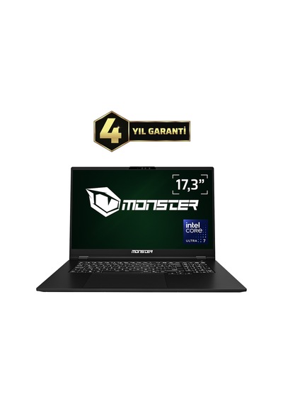 Monster Huma H7 V1.2.5 Ultra 7 155H 32 GB 1 TB SSD 17.3" W11H Dizüstü Bilgisayar