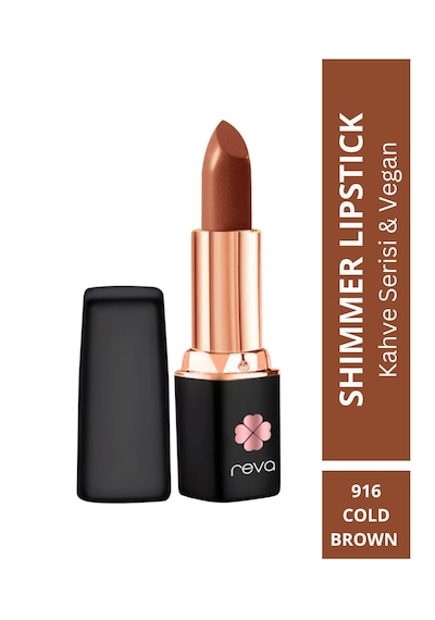 Shimmer Lipstick Cold Brown-brown Series-ışıltı Ruj Kahve Serisi No:916 4 Gr Bordo