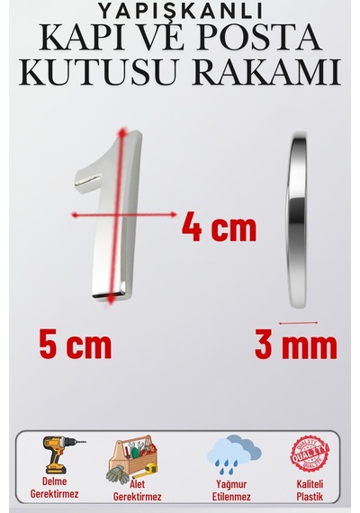 Krom Yapışkanlı Kapı Numarası 1 5 Cm / 50 Mm Küçük Boy Rakam Sayı - Daire, Posta Kutusu, Otel Oda No, Asansör, Kat Planı, Araç Model Ve Apartman İçi Dekoru İçin Kendinden Yapışkanlı Krom Numaratör 1 1 Krom Yapışkanlı Kapı Numarası 1 5 Cm / 50 Mm Küçük Boy Rakam Sayı - Daire, Posta Kutusu, Otel Oda No, Asansör, Kat Planı, Araç Model Ve Apartman İçi Dekoru İçin Kendinden Yapışkanlı Krom Numaratör 1 1