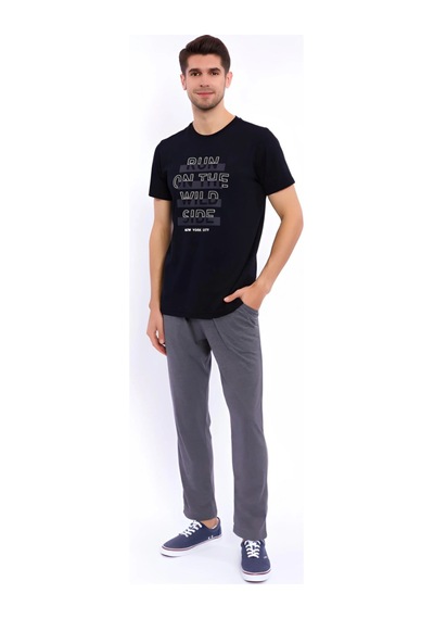 Arnetta Erkek Pijama Takım Siyah