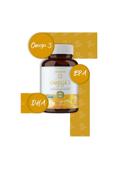 Erbatab Omega 3 Balık Yağı 60 Kapsül Erbatab Omega 3 Balık Yağı 60 Kapsül