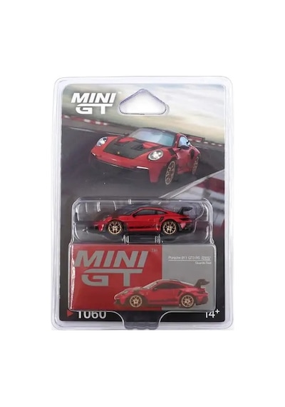 Mini Gt 1/64 Model Araba Porsche 911 992 Gt3 Rs Weissach Package Kırmızı Guards Red Mgt01060-bl