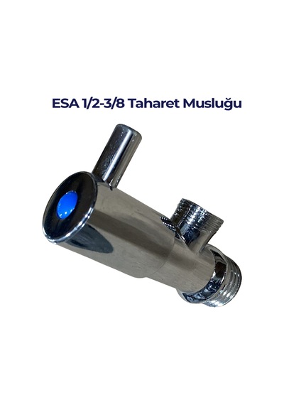 Pirinç Taharet Ara Musluk 1/2'' X 3/8'' Krom Kaplama Çubuk Kollu Diğer