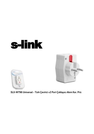 S-link Slx-w796 Universal - Türk Çevirici + 2 Port Çoklayıcı Akım Kor. 0.13 M