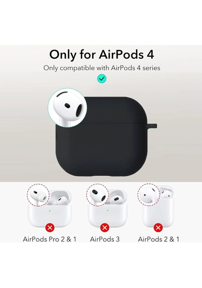 Apple Airpods 4.nesil/anc Kılıf Askı Aparatlı Lansman Siyah, 87005986