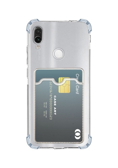 Samsung Uyumlu Galaxy A12 Kapak Kamera Korumalı Kartlıklı Darbe Emici Özellikli Şeffaf Silikon Kılıf