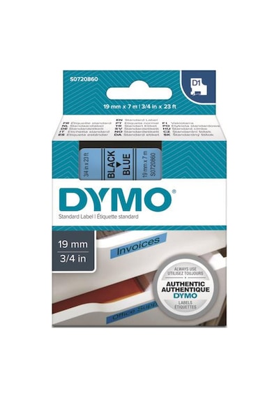 Dymo D1 Mavi/Siyah Yedek Şerit 19Mm X 7Mt 45806