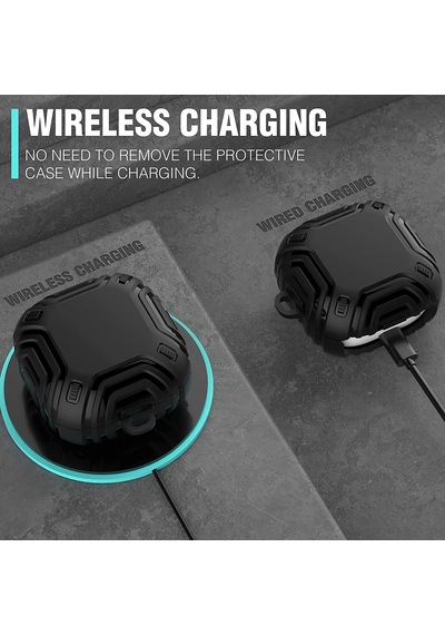 Caseonn Samsung Uyumlu Galaxy Buds 2 - Buds 2 Pro Kılıf Darbe Emici Silikon Siyah
