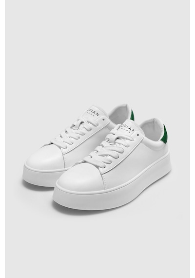 Lufian 121230053 Adel Beyaz-yeşil Kadın Günlük Sneaker Beyaz - Yeşil
