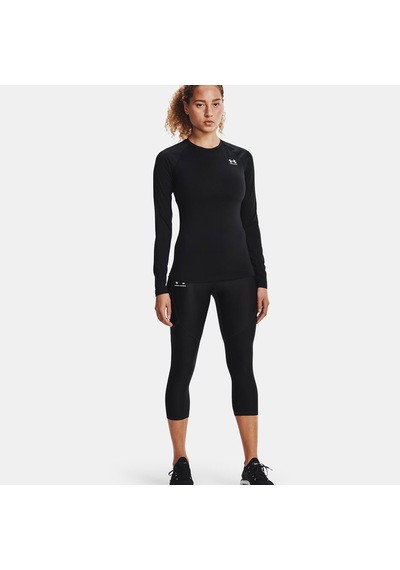 Under Armour Heat Gear Authentics Comp Kadın Siyah Uzun Kollu Antrenman İçliği 1365459