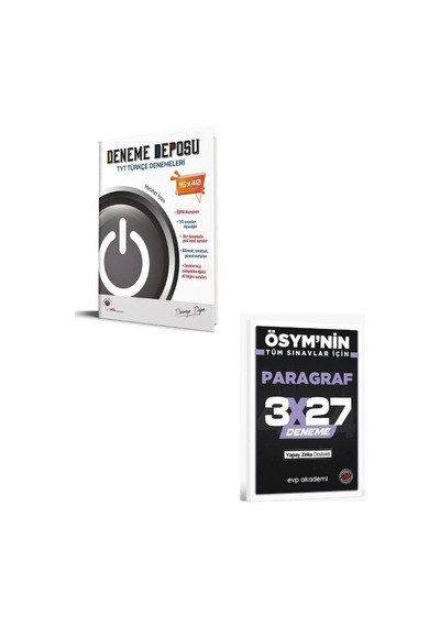 2027 Deneme Deposu 2027 Tyt Türkçe Denemeleri+ Evp Akademi Paragraf